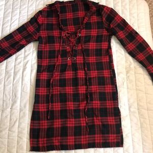 Flannel dress, shirt